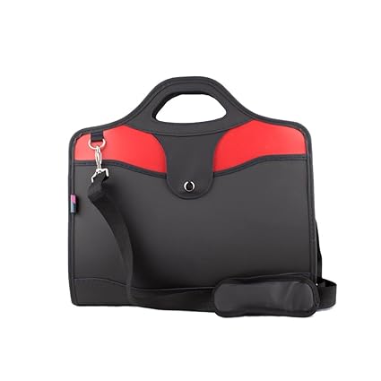 Pryse 4160061 Briefcase, Red and Black