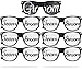 Team Groom Party Glasses - Novelty Sunglasses For Weddings and Bachelor Parties - Fun Photo Props (7pc Set, Black)