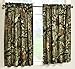 Mossy Oak Curtain for Window, Panel Curtains, Home Decor, Sheer Light Blocking Drapes for Bedroom & Living Room, Forest Green, Camouflage Design, 2 Panels Set (63