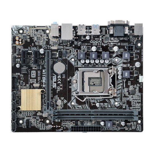 Asus-H110M-K-Placa-Base-2-x-DIMM-DDR4-Intel-H110-2133-MHz-DVI-mATX