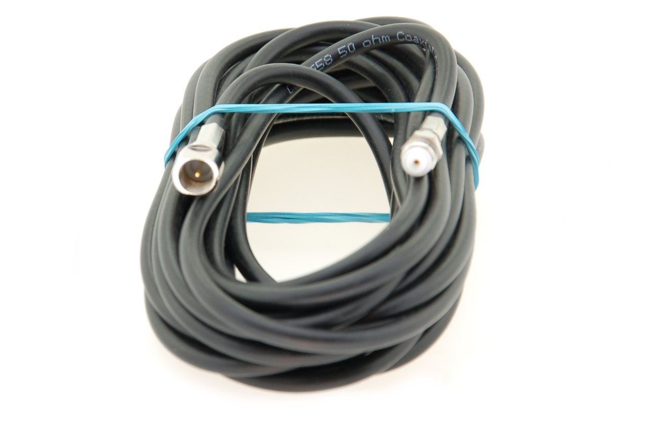 Alda PQ antenna connection cable with FME/M and FME/F plug and 15m length