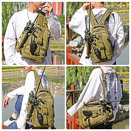 Tactical Backpack Multifunctional Molle Sling Backpacks One Strap