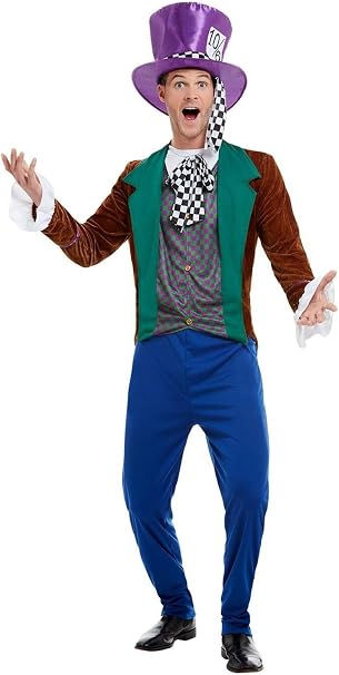 Klassisches Hutmacher Kostum Fur Herren Alice Wunderland Marchen Tv Buch Film Spass Halloween Karneval Kostum Outfit Gross Amazon De Haustier