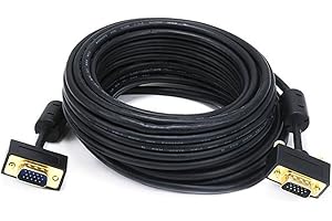 Monoprice 106364 35-Feet Ultra Slim Super VGA Male to Male Monitor Cable with Ferrites