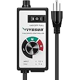 VIVOSUN Variable Fan Speed Controller, Speed Adjuster for Inline Duct Fan in Ventilation System