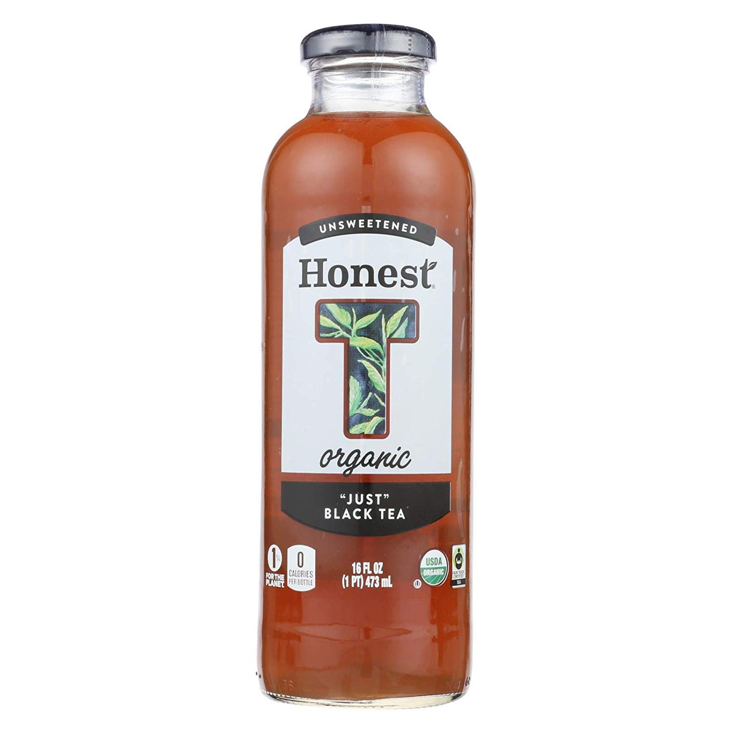 Honest Tea Just Black Tea 16 Oz Pack Of 12