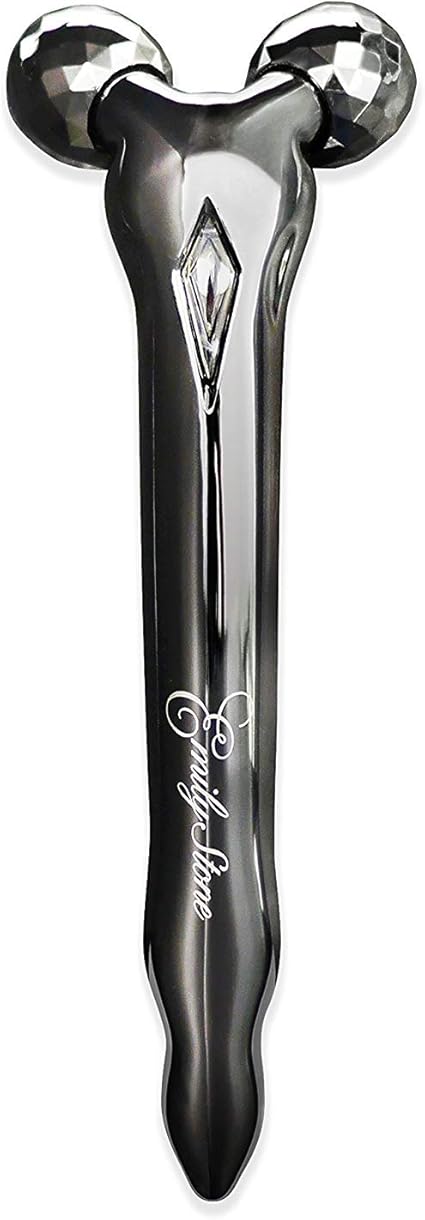 Amazon 小顔 美容ローラー エミリーストーン ミニ マイクロカレント 美顔器 フェイス 用 スペースグレー Emily Stone フェイスローラー 通販