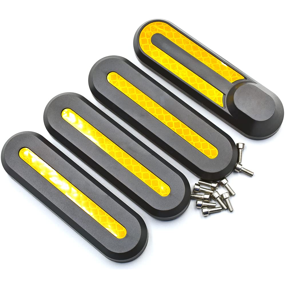 myBESTscooter - Side Wheel Cover Set For Xiaomi M365 Pro Electric Scooter (Black/Grey)