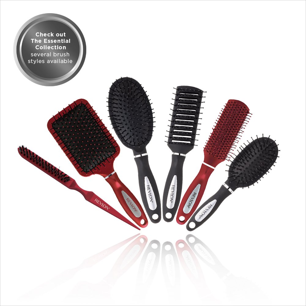 Revlon Detangle & Smooth Black Cushion Hair Brush : Beauty