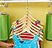 8 Pcs Space Saving Hangers Magic Hangers Metal Heavy Duty Hooks Closet Clothing Hanger Organizer, 10 inch