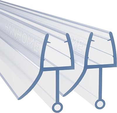 HNNHOME 2x Rubber Plastic Shower Screen Seal Strip for 4-6mm Glass Door 870mm