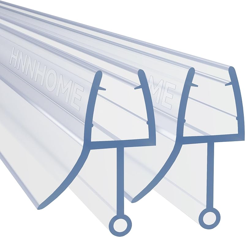 HNNHOME 2x Rubber Plastic Shower Screen Seal Strip for 4-6mm Glass Door 870mm
