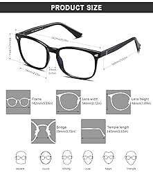 DUCO Blue Light Blocking Glasses Computer Gaming
