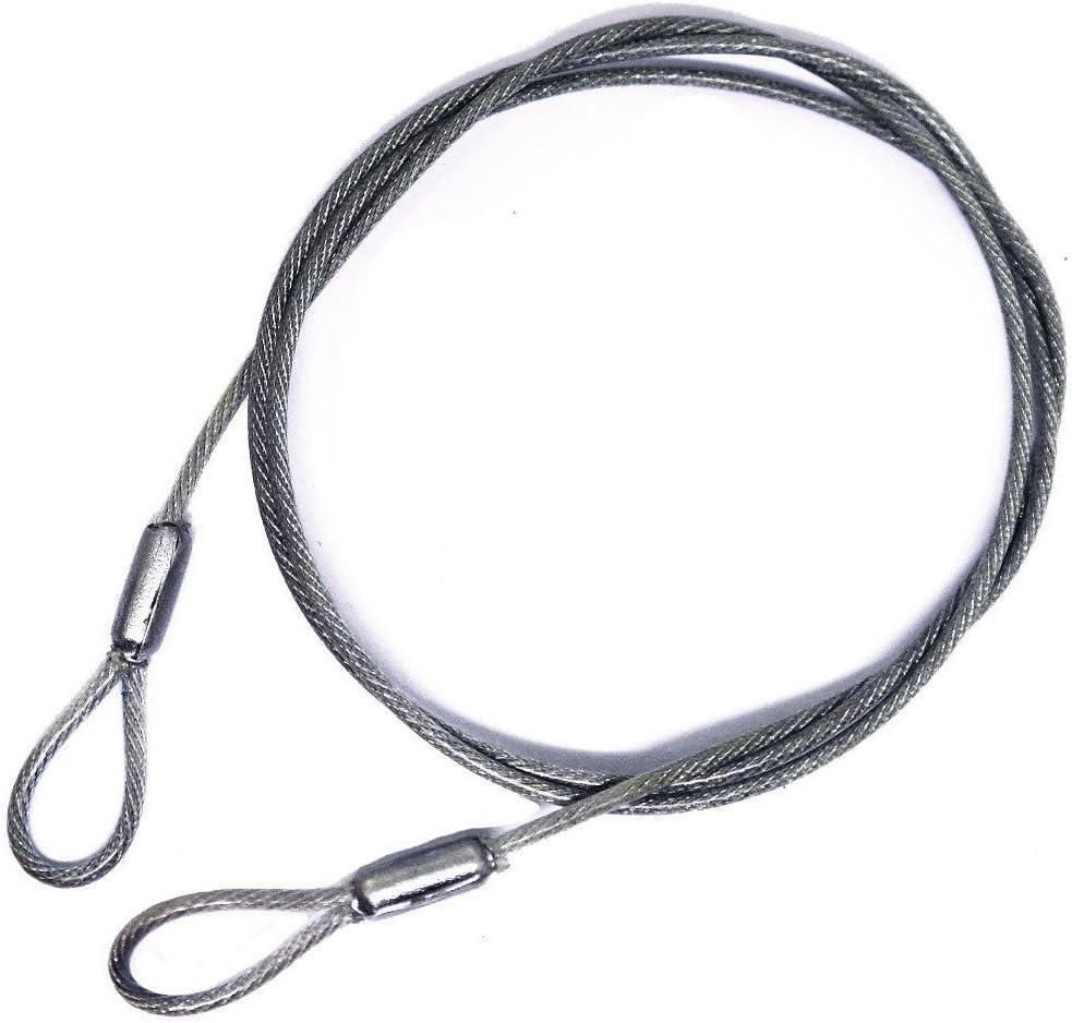 CleverTraveler Luggage Lock Safety Cable - Lightweight 7X7 Braided Stainless Steel, 48" long
