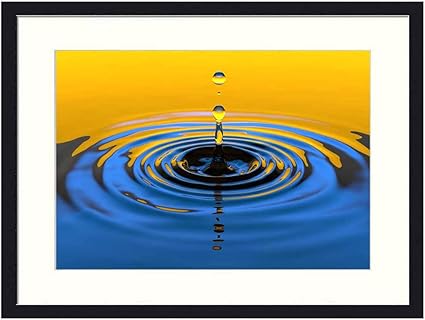 OiArt Impresión de Pared de Madera Maciza enmarcada para decoración del