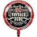 Vintage Dude 50th Birthday Theme Party Supplies Decorations Tableware Plates, Napkins, Table Cover, Centerpiece, Metallic Balloon, and Jointed Banner