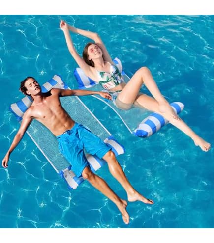 WERNNSAI Lot de 2 flotteurs de piscine gonflables pour adultes en