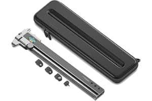HOZO NeoRuler Digital Caliper Kit Premium Combo, 12 inch NeoCaliper Measuring Tool, ±0.004 inch Accuracy, 93 Built-in US Imperial, Metric Scales, Infinite Customized Scales for 3D Printing/DIY Measurment