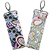 AZZUTORK Lip Balm Essential Oils Holder Carrier Clip-Set of 6 Key Chains (Paisley Mix)