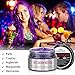 BMK Purple Color Hair Wax Matte Hairstyle Pomades Disposable Temporary Modeling Natural Hair Styling Wax for Party, Cosplay, Nightclub, Masquerad, Halloween