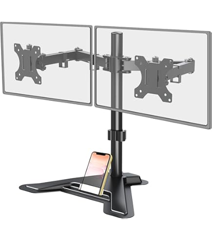 モニター台 Dell MDS14 Dual Monitor Stand Amazon.com: Dell MDS14 Dual Monitor Stand (5TPP7), Black/Silver