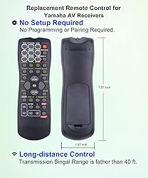JISOWA Replacement Remote Control for Yamaha