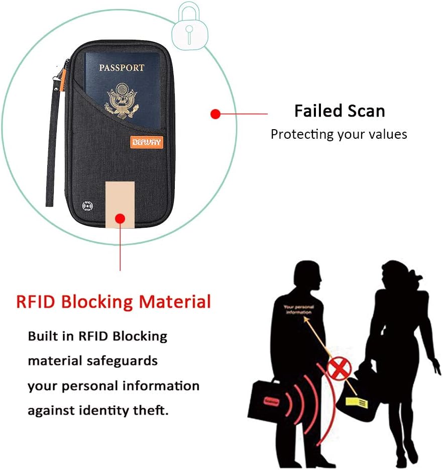  | Travel Wallet RFID Blocking Document Organizer Bag, Family Passport Holder | Passport Wallets
