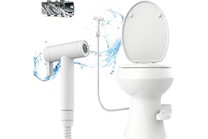 ACESOLID RV Bidet Sprayer for Toilet - Ceramic Cartridge, All Metal Durable, Dual Mode Handheld Bidet with 59" Hose, Shut-Off Valve & RV Fittings, for RVs, Fifth Wheels, Trailers & Campers