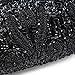 UBORSE Beaded Sequin Design Flower Wedding Evening Purse Vintage Large Clutch Bag Black