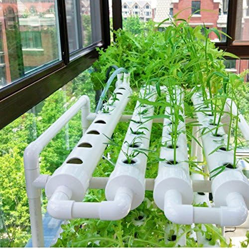 WCHAOEN 220V Hydroponic Grow Kit 36 Sites 4 Pipes 1 Layer Garden Grow Planting Box Vegetable Tool Accessories Tool