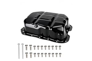 KOONDHEEND 264-359 Engine Oil Pan with 22*Screws and Drain Plug Compatible with Hyundai (Santa Fe/Sonata/Tucson) KIA (Optima/Sorento/Sportage/Forte/Rondo) L4 2.0 2.4 Replace 21510-2G050