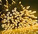LightsEtc Solar String Lights 39feet 100 LED Warm White Waterproof Starry Fairy Light