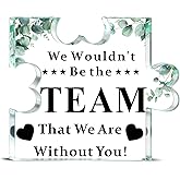 Boss Gifts For Women Man Acrylic Puzzle Piece Plaque Office Desk Decor Sign Employee Appreciation Gifts For Coworkers Staff Leader Boss Lady Gift Manager Supervisor Birthday Gift