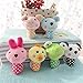 Mimibox Squeaky Plush Dog Toy for Smalls Dogs - Pack of 3, Random Color