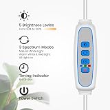 Garpsen Grow Lights Dual-Head Full Spectrum LED Plant Lights with Stand view 5