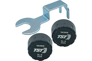 TST TRUCK SYSTEM TECHNOLOGIES TST 507 Tire Pressure Monitoring System, 2 Cap Sensors for Metal or Rubber Valve Stems by Truck System Technologies, TPMS for RVs, Campers and Trailers