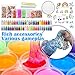 Slime Kit - Slime Supplies Make Your Own Slime, Slime Making Kit for Kids, Includes Crystal Slime, Glitter Sheet Jars, Unicorn Slime Charms, Foam Balls, Fruit Slices, Fishbowl Beads, Sugar Paper