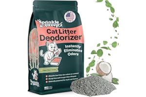 Litter Box Deodorizer | Cat Litter Deodorizer | Smell Control for Cats | Non-Toxic & Safe for Kittens | Home Odor Neutralizer | Kitty Litter Freshener | Sprinkle & Sweep | Made in USA