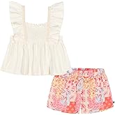 Lucky Brand girls 2pc Short Set
