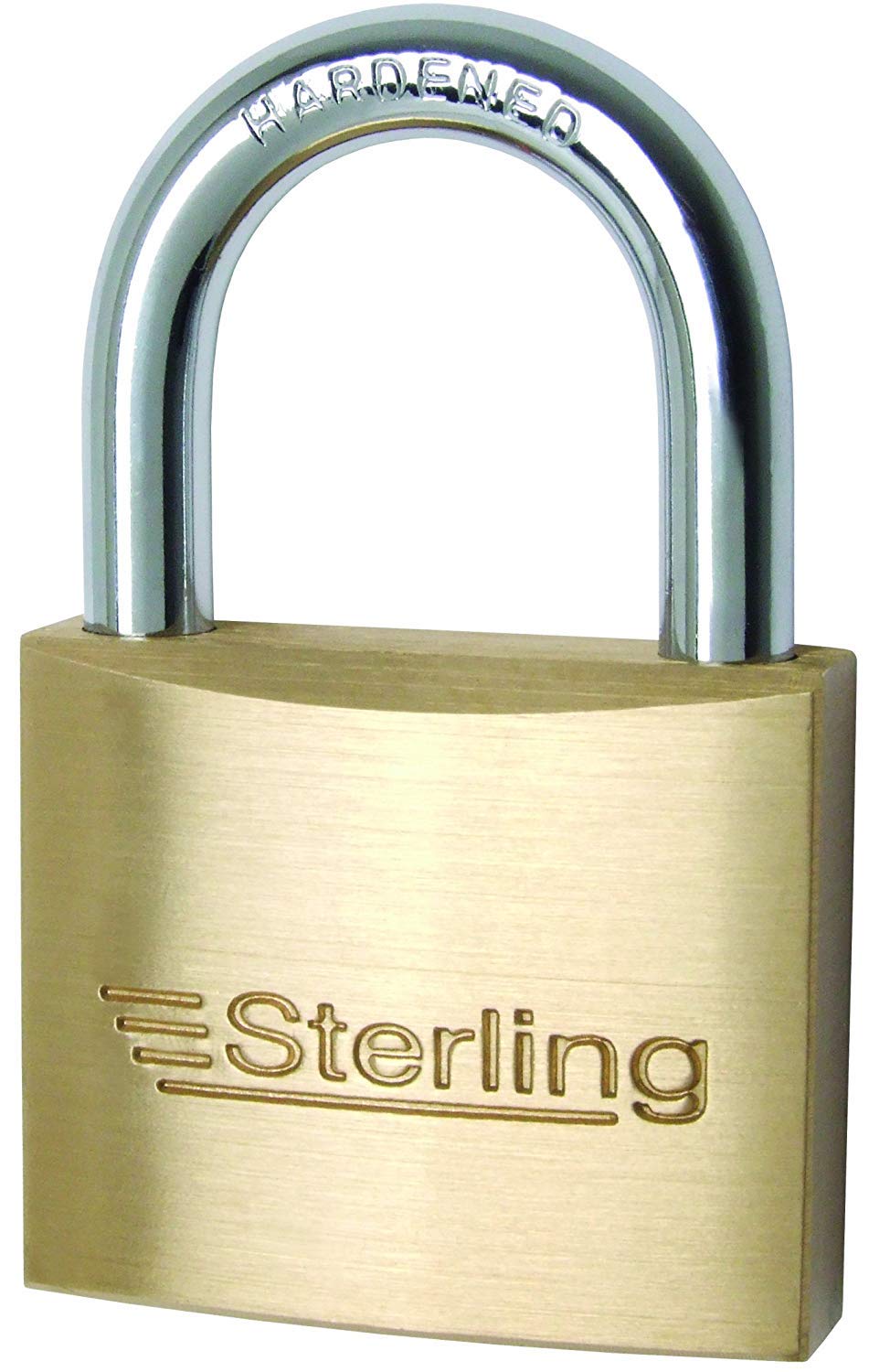 Sterling BPL052 Standard Shackle Padlock, Brass