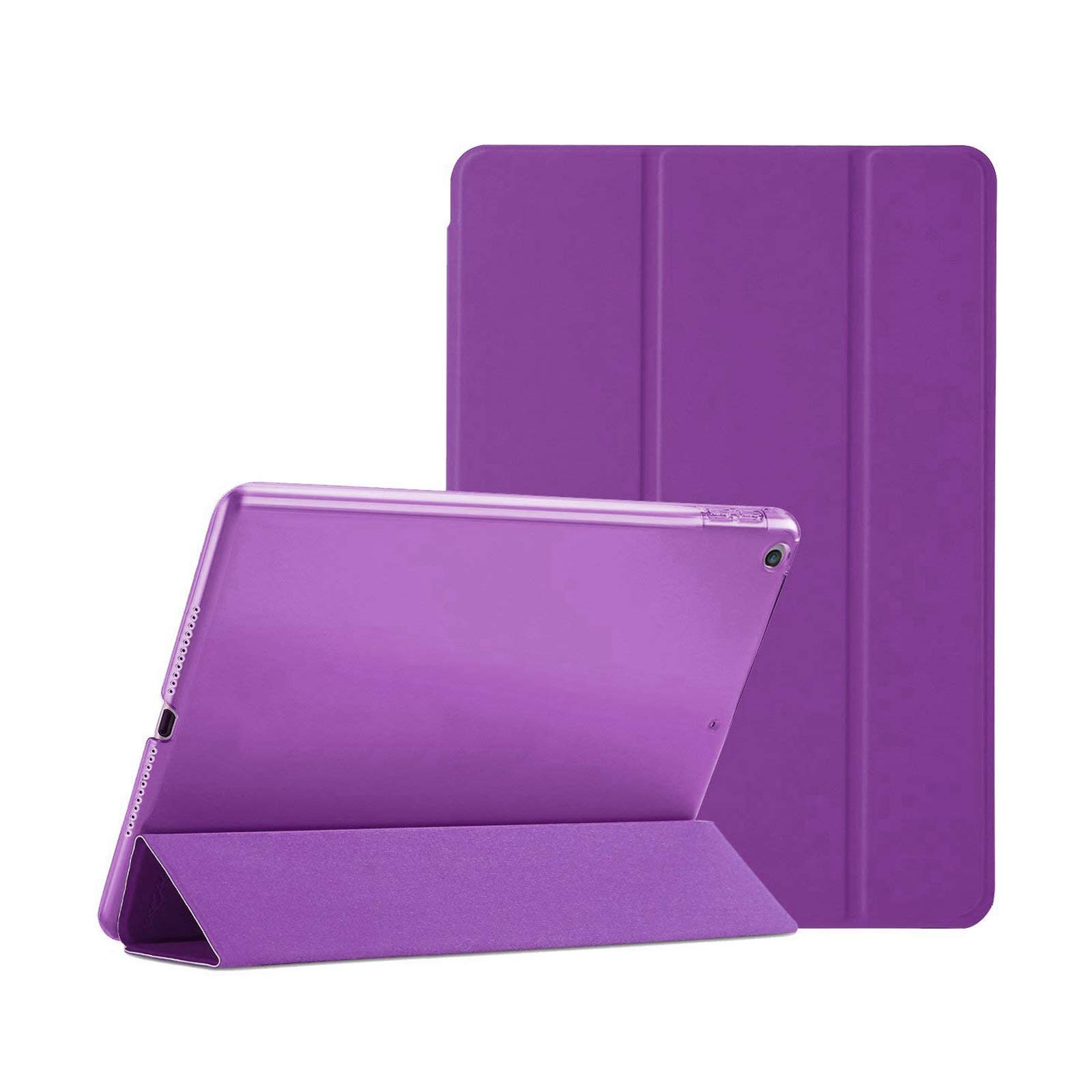 Smart Case For Apple iPad 9th Generation 10.2 (2021) Model A2603 and A2604 Magnetic Stand Cover (Purple)