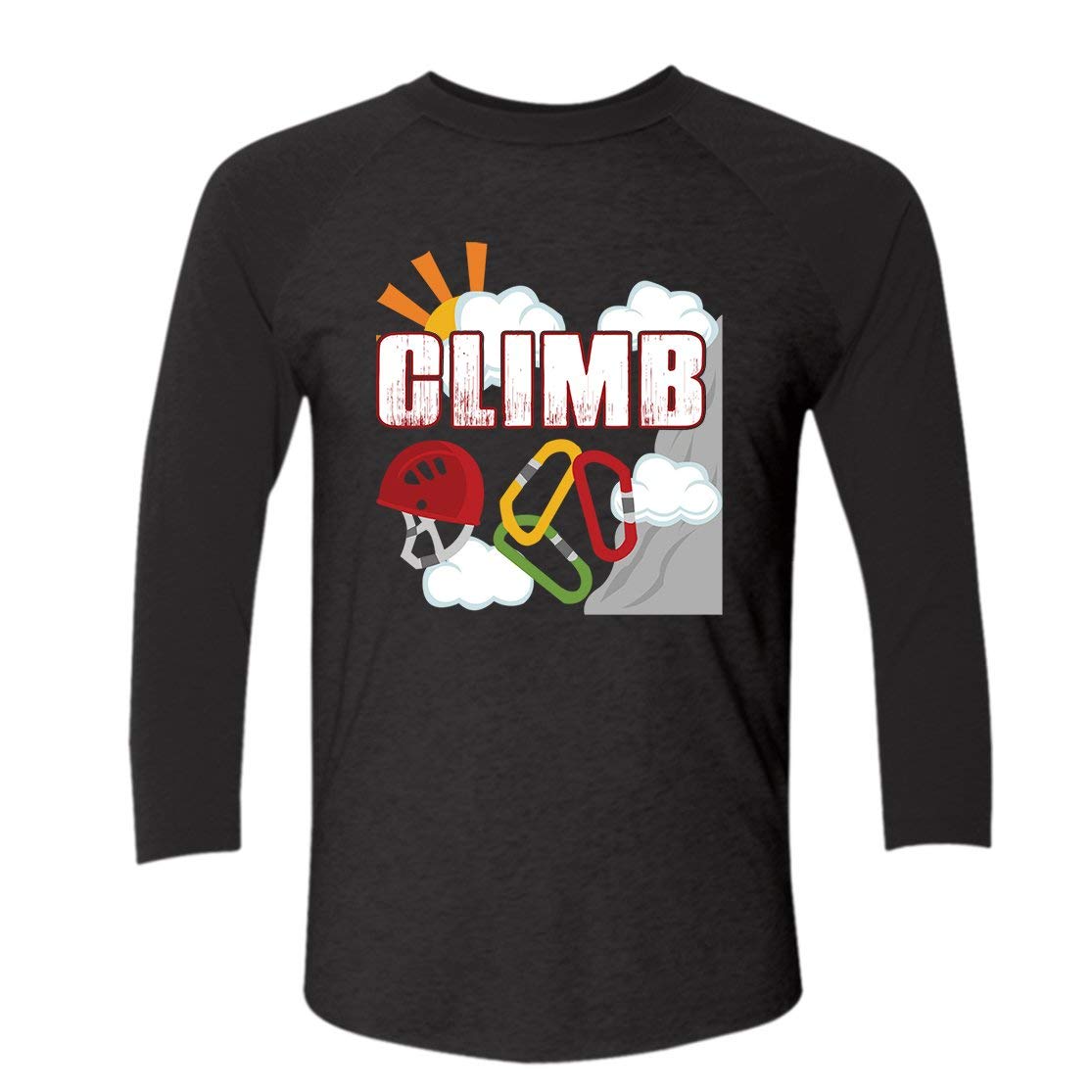 Rock Climbing Raglan T Shirts Design For 5093 Jznovelty