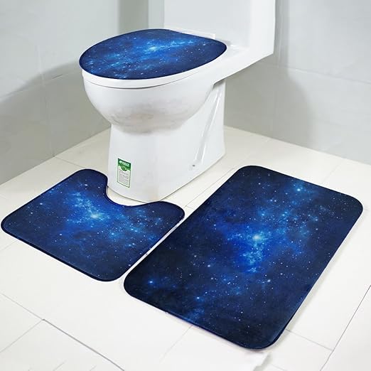 Amazon.de: Badematte Set 3 Teilig Polyesterfaser, Badematten Set 3tlg