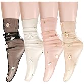 Benefeet Women's Lace Ankle Socks - Sexy See Through Tulle Dress Socks
