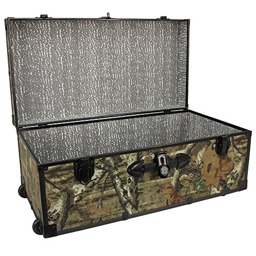 Seward Trunk Mossy Oak 30-Inch Stackable Storage Locker with Wheels, Camo, One Size - Thumbnail 2