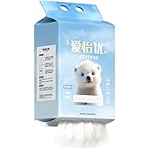 Hanging Disposable Face Towels 200 Count, Wall Mount for Easy Dispensing, Ultra Soft & Lint-Free 8x8 Inch Biodegradable Dry Wipes for Makeup Remover, Sensitive Skin & Daily Skincare