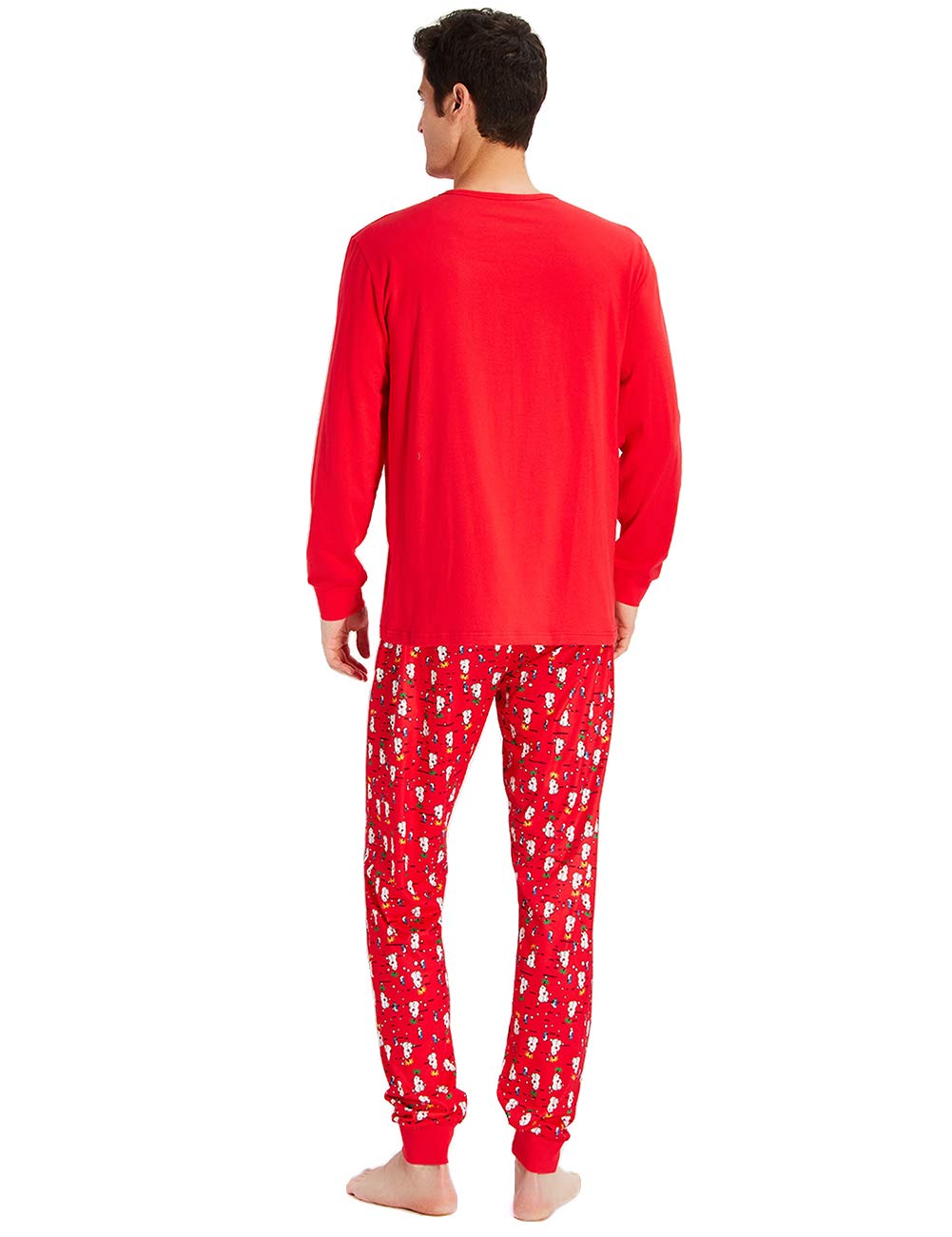 Familia Santa Papá Sleepwear Camisetas de Manga Larga + Pantalones Ropa de Dormir para Mujeres Hombres Niños Chicas Vacaciones de Invierno PJs Homewear Conjuntos de 2 Piezas M