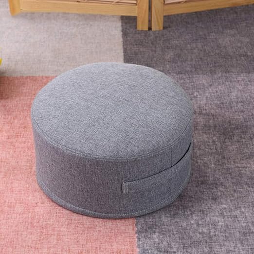 Floor Sitting Cushion Footstool Round Seating Sofa Pouf Foot Leg