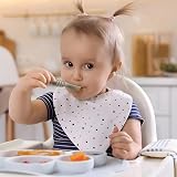 PandaEar 7 Pack Silicone Weaning Spoons Self Feeding Toddler Spoons 4-6 Months view 2