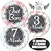 Baby Girl Monthly Stickers - Great Shower Gift or Scrapbook Photo Keepsake